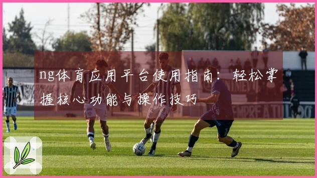 ng体育应用平台使用指南：轻松掌握核心功能与操作技巧